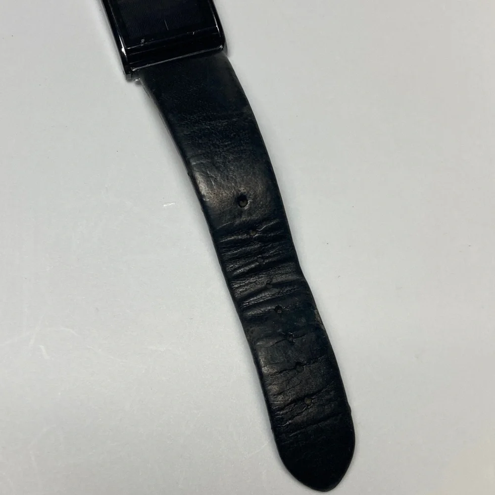 Citizen Eco Drive, parts or restore, untested, black dial, NO BATTERY.
